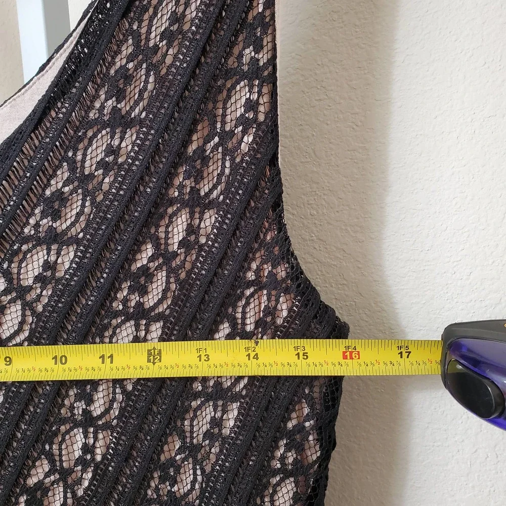 ANTRHOPOLOGIE MOULINETTE SOEURS Women's Myrna Black Lace Sheath Dress sz L - Picture 6 of 7